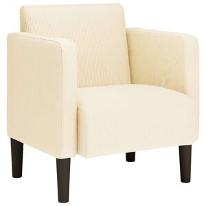 vidaXL diivantool k&auml;etugedega, kreemjas, 54 cm, velvetist kangas