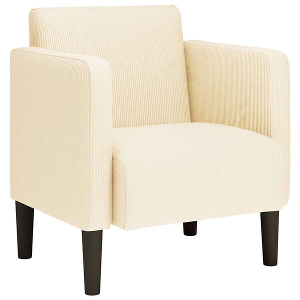 vidaXL diivantool k&auml;etugedega, kreemjas, 54 cm, velvetist kangas