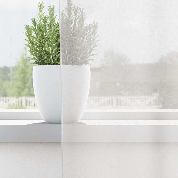 vidaXL Varrastega taskukardinad 2 tk Valge