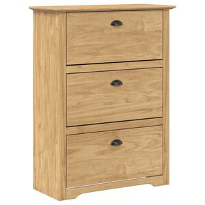 vidaXL Kingariiul BODO 80 x 35 x 118 cm Tehispuit Meepruun