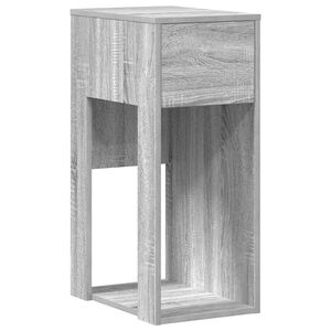 vidaXL arvutitorni alus sahtliga, hall Sonoma tamm, 30x44x74 cm