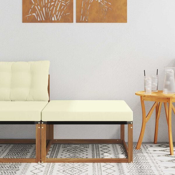 vidaXL V&auml;li jalatoed Tugev akatsiapuu Neutraalne