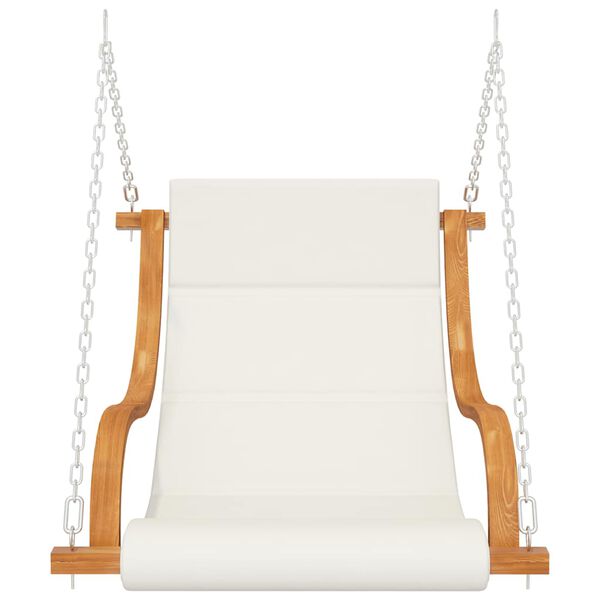 vidaXL aiakiik ilma kiigeraamita padjaga, painutatud puit