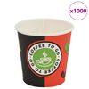 vidaXL &uuml;hekordsed kohvitopsid 1000 tk, paberist, 120 ml