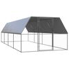 vidaXL &otilde;ue kanapuur, 3 x 8 x 2 m, tsingitud teras