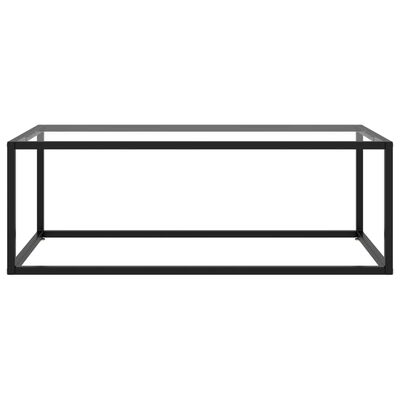 vidaXL kohvilaud, must, karastatud klaas, 100 x 50 x 35 cm