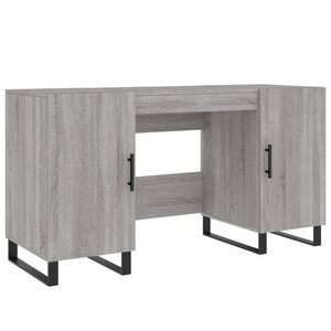 vidaXL kirjutuslaud, hall Sonoma tamm, 140 x 50 x 75 cm, tehispuit