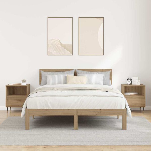 vidaXL &Ouml;&ouml;lambi kapp 2 pcs K&auml;sit&ouml;&ouml;puu 40 x 35 x 50 cm Tehispuit