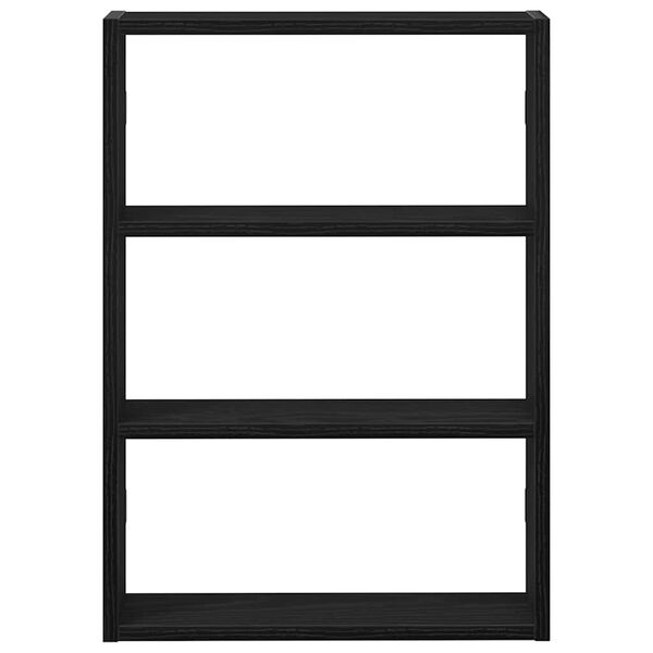 vidaXL seinariiul, must, 43 x 9 x 60 cm, tehispuit