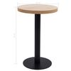 vidaXL bistroolaud, helepruun, 50 cm, MDF