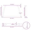 vidaXL kohvilaua jalad V-kujulised 2 tk, antratsiithall, 60 x (30-31,3) cm, teras