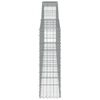 vidaXL kaarekujulised gabioonkorvid 6 tk, 400x30x100/120 cm, raud