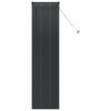 vidaXL Aknarulo kardinatega Must Alumiinium