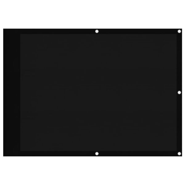 vidaXL r&otilde;dusirm, must, 75x800 cm, 100% pol&uuml;ester oxford