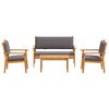 vidaXL Aia Diivanikomplekt 4 pcs Pruun 120 x 65,5 x 79 cm