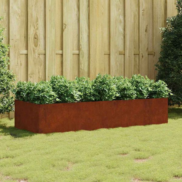 vidaXL taimekast, 200 x 80 x 40 cm, Corten-teras