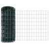 vidaXL Euro aia postiga 10 x 0,4 m PVC-kaetud teras Roheline V&otilde;rk