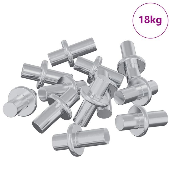 vidaXL Riiuli nael 4500 pcs H&otilde;bedane 8,6 x 8,6 x 14,6 mm Teras