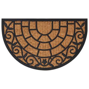 vidaXL uksematt, poolring, 45 x 75 cm, kumm ja kookoskiud
