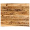 vidaXL lauaplaat, 90 x 80 x 3,8 cm, naturaalsete servadega, mangopuit