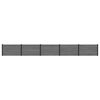 vidaXL Aiapaneel 5 pcs WPC ja Alumiinium Hall