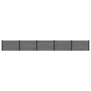 vidaXL Aiapaneel 5 pcs WPC ja Alumiinium Hall