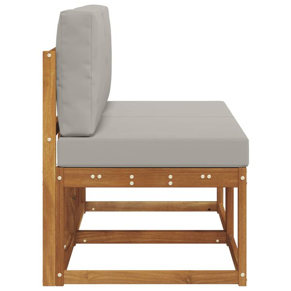 vidaXL 2 T&uuml;kk V&auml;ljas Keskmine Diivan Tugev akatsiapuu Neutraalne