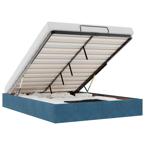 vidaXL Ottomani voodiraam ilma madratsita, 140x200 cm, samet