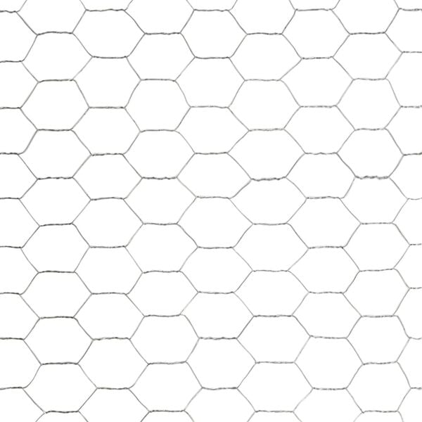 vidaXL kanade traataed, tsingitud teras 25 x 1,2 m, hõbedane