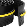 vidaXL Garaaži p&otilde;randatihend Must ja Kollane 12 x 90 mm 1 m PVC