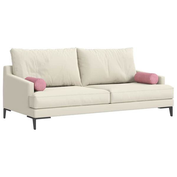 vidaXL Padjad 2 pcs Roosa &Oslash; 15 x 40 cm Korter kangas