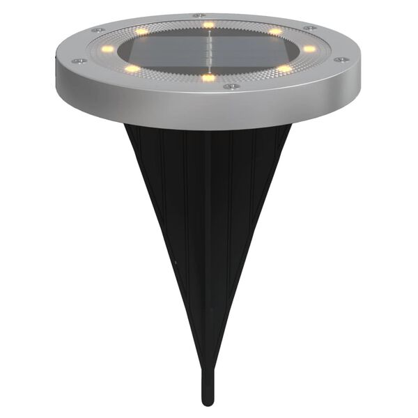 vidaXL p&auml;ikesetoitel valgustid maapinnale maavaiadega 12 tk, soe valge