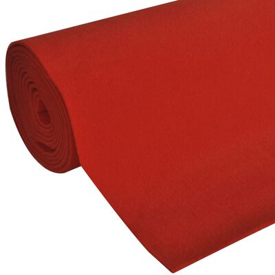 VidaXL punane vaip 1 x 5 m eriti raske 400 g/m2