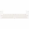 vidaXL lastevoodi raam sahtlitega, valge, 90 x 190 cm, m&auml;nnipuit