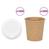 vidaXL kaanega paberist kohvitassid 1000 tk 4 untsi 100 ml