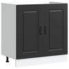 vidaXL valamu aluskapp, Kalmar, must, 80x46x81,5 cm, tehispuit