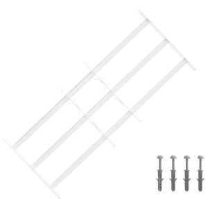 vidaXL Turva grill akendele 3 risttalaga 63-114 cm Tsingitud teras