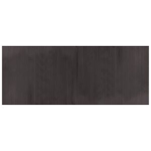 vidaXL vaip, ristk&uuml;likukujuline, tumepruun, 80 x 200 cm, bambus