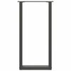 vidaXL konsoollaua jalad U-kujulised 2 tk, antratsiithall, 38 x (72-73) cm, teras