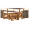 vidaXL V&auml;li diivanikomplekt 5 pcs Naturaalne 59 x 59 x 37 cm Pol&uuml;ester