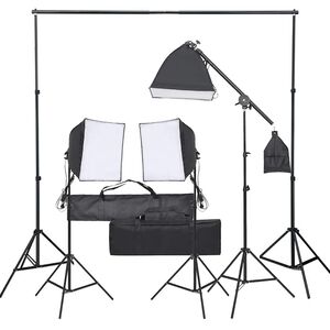 vidaXL fotostuudio komplekt koos valgustusega