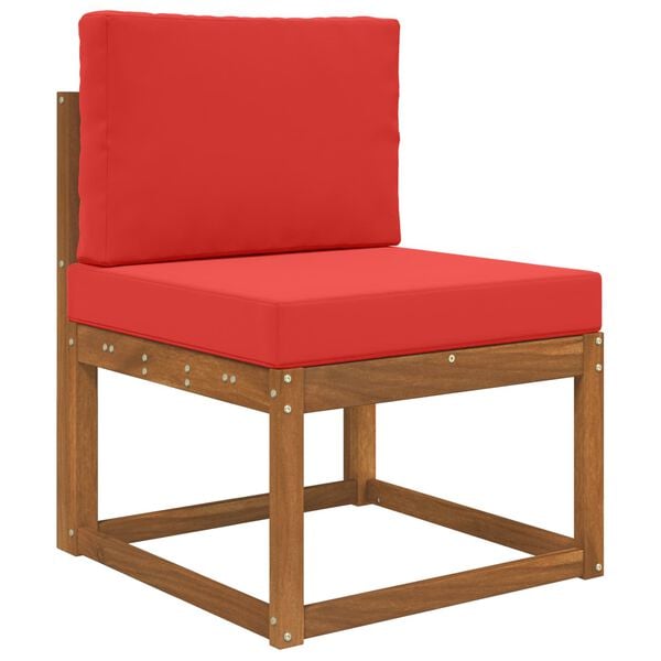 vidaXL V&auml;lim&ouml;&ouml;blitugi patja 2 pcs Punane Pol&uuml;ester