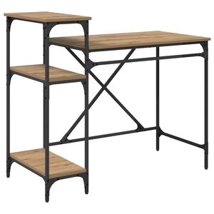 vidaXL Laud K&auml;sit&ouml;&ouml;puu Tehispuit 105 x 50 x 90 cm