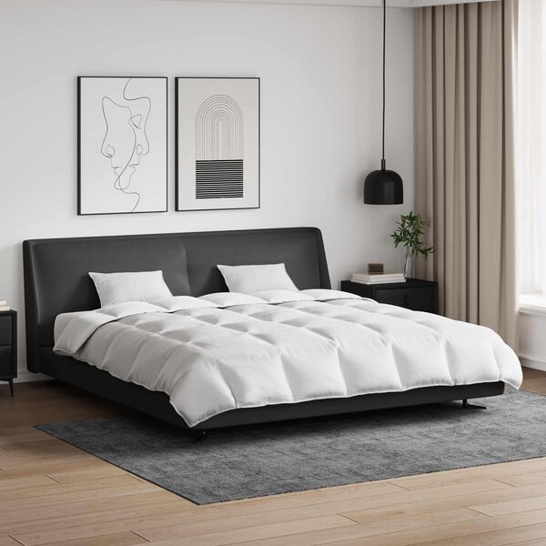 vidaXL Teki komplekt padjaga 3 pcs Valge Down Feather