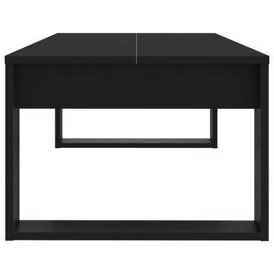 vidaXL kohvilaud, must, 110 x 50 x 35 cm, tehispuit