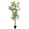 vidaXL Tehisbambuse Puud Roheline 75,5 x 18 x 175 cm Kangas ja Bambu