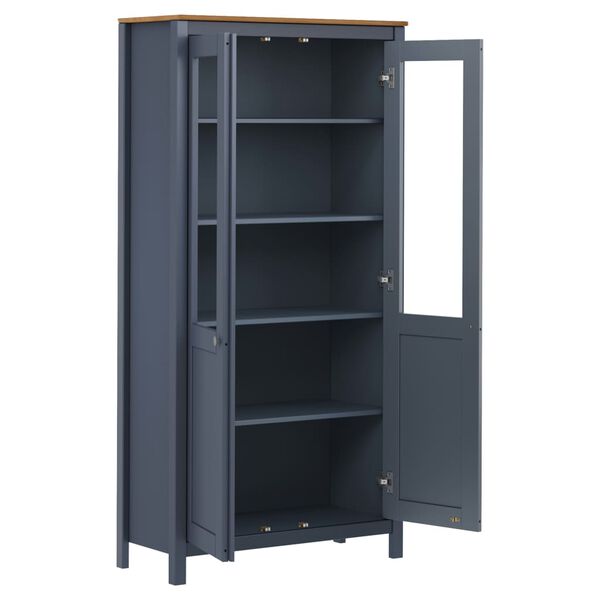 vidaXL vitriinkapp "Hill", hall, 85 x 37 x 170,5 cm, männipuit