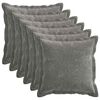 vidaXL Diivanipadi 6 tk HOUTEN Tumehall 50 x 50 cm &Scaron;en&uuml;&uuml;lfabric
