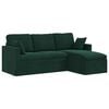 vidaXL Diivan Tume rohelise 198 x 134 x 80 cm Samet