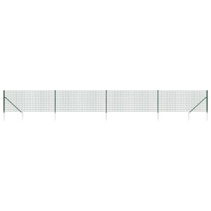 vidaXL traataed vaiadega, roheline, 0,8 x 10 m